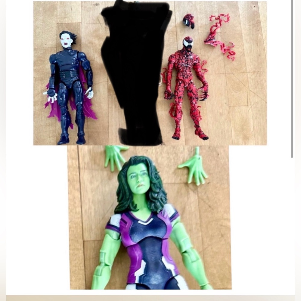 Marvel Legends Carnage , She Hulk , Morbius